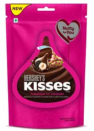 Шоколадні цукерки Hershey's Kisses Hazelnut 'n' Cookies Chocolate 100.8г