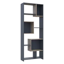Етажерка висока Doros B1S Графіт/Дуб Сонома 81х30х210 (41516040) - мініатюра 3