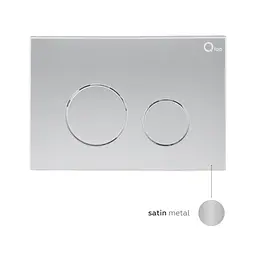 Набір: Qtap Robin Ultra Quiet унітаз підвісний QT1333046EUQW + Nest комплект інсталяції 4в1 (кругла клавіша Satin) QT0133M425 + QT0111M11111SAT - мініатюра 4