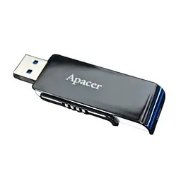 USB флеш накопичувач Apacer 64GB AH350 Black RP USB3.0 (AP64GAH350B-1) - мініатюра 9