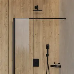 Змішувач для ванни і душа прихованого монтажу Omnires Parma black mat (PM7436BL) - мініатюра 3