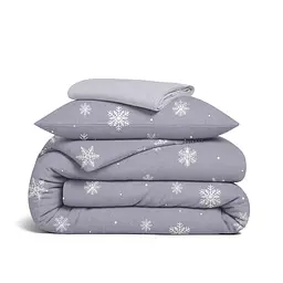 Дитяча постільна білизна фланель в ліжечко SNOWFLAKES FROST CS4 COSAS (4822052477144)