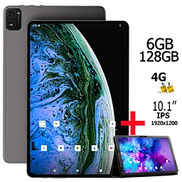 Планшет-телефон Hoozo Neo Tab 10 LTE 6GB/128GB DUAL SIM 10.1" IPS FULL HD 1920x1200 Grey + Чохол-книжка - мініатюра 2