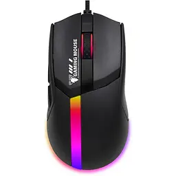 Дротова миша Jedel GM1401 ігрова з RGB підсвічуванням чорний