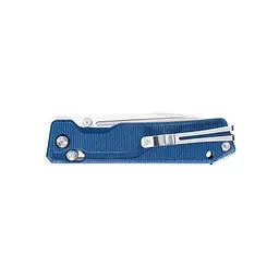 Ніж складаний туристичний SRM Rubik 7228B-ME2 (8.7 см) 14C28N / Micarta блакитний - мініатюра 4