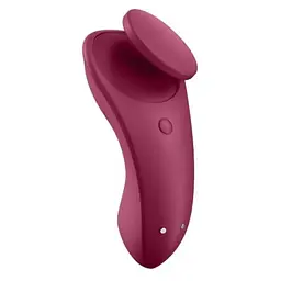 Кліторальний масажер для трусиків Satisfyer Sexy Secret 8.6 см бордовий - мініатюра 4