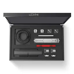 БДСМ-набір LOCKINK Teasing & Impact-Play Set, чорний, маска, кляп, затискачі для сосків, тиклер, шльопалка - мініатюра 1