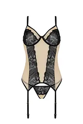 Сексуальний комплект Casmir Daisy S/M бежевий - мініатюра 3