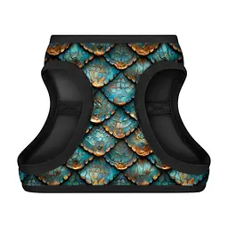Шлея для собак WAUDOG Clothes м'яка з QR адресником "Луска" XS3 (222-0179) - мініатюра 2