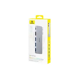 Концентратор Baseus USB-C 5-in-1 3xUSB 3.0 + 1xUSB-C 40Gbps + 1xHDMI 4K30Hz gray (B00052801811-04) - мініатюра 7