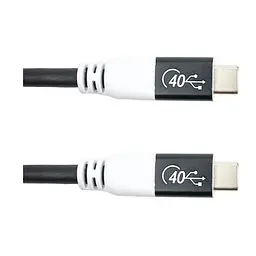 Кабель San Guan USB Type-C - USB Type-C (M/M) PD 100W, 40Gbps, 3 м Black (CA914135)