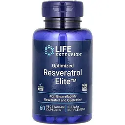 Натуральна добавка Life Extension Resveratrol Elite, 30 вегакапсул
