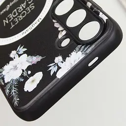 TPU+PC чохол Secret Garden with MagFit для Samsung Galaxy S23 FE Black - мініатюра 7