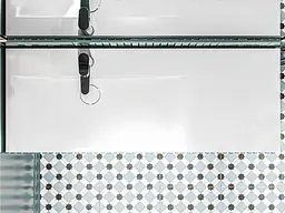 Умивальник Miraggio VIOLA 1200 L (0002660) Miramarble, Глянцевий, Накладний/Підвісний/Врізний, Білий - мініатюра 5