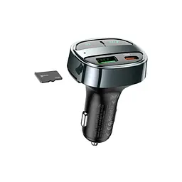 FM модулятор HOCO E70, Black, Box - мініатюра 2