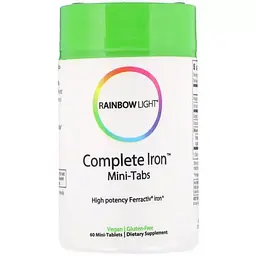 Залізо хелатне Rainbow Light 60 міні таблеток