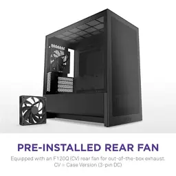 Корпус для ПК NZXT H3 Flow All Black (CC-H31FB-01) - мініатюра 9