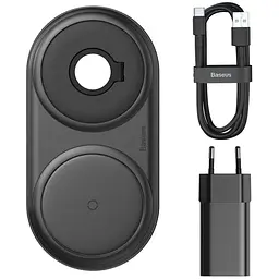Baseus Planet 2in1 Wireless Charging Quick Charger 12V/2A USB For type-C 3A 1m