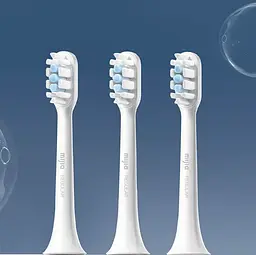 Насадки для зубної щітки MiJia Electric Toothbrush Regular T300 T500 DDYST01SKS NUN4001CN White 3шт. - мініатюра 2
