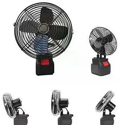 Акумуляторний вентилятор Lithium Electric Fan 48V чорний - мініатюра 2