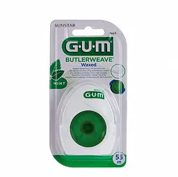 3убна нитка Gum Butlerweave м'ятна вощена, 55 м - мініатюра 2