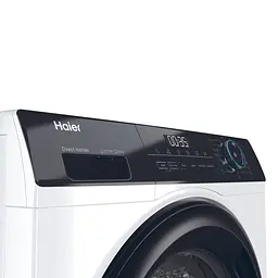 Пральна машина Haier фронтальна 7 кг 1400 A+++ 44 см дисплей пара інвертор люк чорний прямий привід білий - мініатюра 8