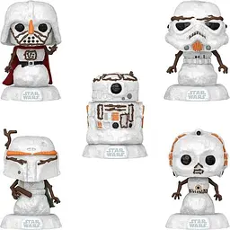 Набір фігурок Funko Pop Фвнко Поп Star Wars Holiday: Snowman 5 Pack Зіркові Війни SW HS 5