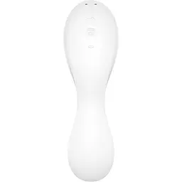 Вакуумний стимулятор клітора з вібрацією Satisfyer Curvy Trinity 5+ білий