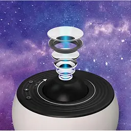 Дитячий нічник проектор зоряного неба + 12 картриджів Galaxy Projector мережевий світильник нічний для дітей спальні з проекцією планетарій для спальні нічник зоряне небо дитячий Білий - мініатюра 11