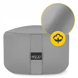 Подушка для йоги та медитації 4FIZJO Zafu кругла 32 x 20 см Grey (P-5907739315533) - мініатюра 3