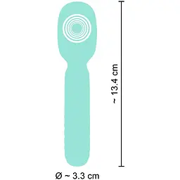 Мінівібратор Cuties Mini Wand Green - мініатюра 9