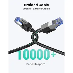 Патч-корд 1м, S/FTP cat 7 RJ-45 COPPER Ugreen (U_80429) - мініатюра 2