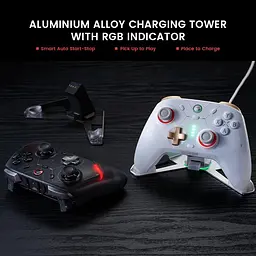 Геймпад GameSir Cyclone 2 – 1000Hz ,PC/Switch/Android/iOS, PC З док станцією (White) - мініатюра 3
