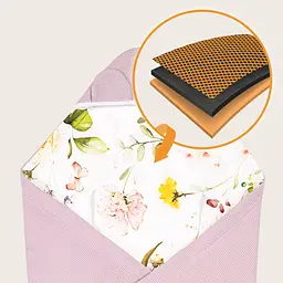Ковдра для люльки Lionelo Travel Swaddle Blanket pink flower (LO-TRAVEL SWADDLE BLANKET PINK FLOWER) - мініатюра 8
