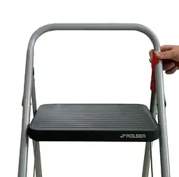 Драбина Rolser Taburete M/10 UNE 2 щаблі Antracita (MET003-1021) - мініатюра 3