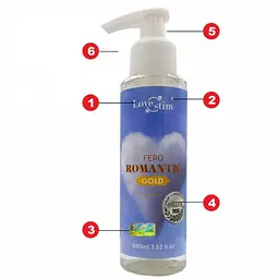 Масло для масажу LoveStim Fero Romantic Gold, 100 мл - мініатюра 3