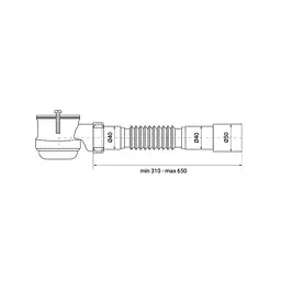 Сифон для душевого поддона Zerix SD-01 с пробкой, выпуск 70 мм, 1 1/2″ ZX4956 - миниатюра 2