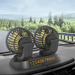 Автомобільний вентилятор Lider 12-24V Пульт Температура Кут Повороту 360 (F411) - мініатюра 2