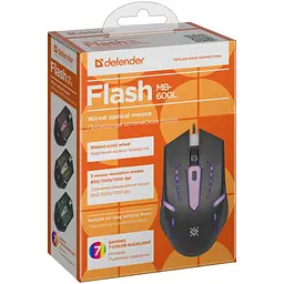 Мишка Defender Flash MB-600L Black (52600) - мініатюра 7