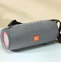 Портативна Bluetooth колонка T&G TG-322 бездротова переносна колонка з вологозахистом Сірий - мініатюра 2