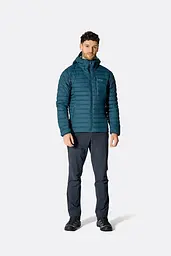 Чоловічий пуховик Rab Microlight Windstopper Hoody L Чорний - мініатюра 2