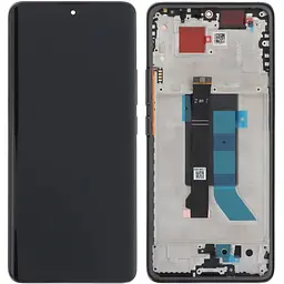 Дисплей Xiaomi Redmi Note 14 Pro 5G/Poco X7 чорний, Amoled, оригінал PRC з рамкою, Midnight Black