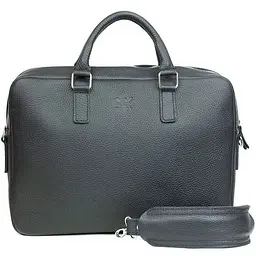 Шкіряна ділова сумка Briefcase 2.0 чорний флотар