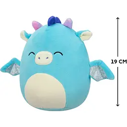 М'яка іграшка Squishmallows Дракон Тетяна 19 см блакитна (SQCR06614) - мініатюра 6