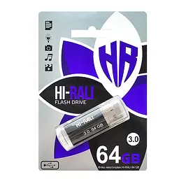 Флеш-накопичувач USB3.0 64GB Hi-Rali Corsair Series Чорний (HI-64GB3CORBK) - мініатюра 2