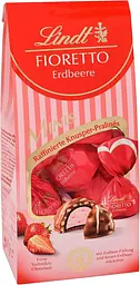 Шоколадні цукерки Lindt Chocolate Fioretto Minis Strawberry 115г