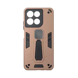 Чехол для Motorola G57 Power 5G, Proover, коричневый, с подставкой и магнитом, противоударный, ударопрочный, бронированный, панель-накладка, защита всего корпуса, термополиуретан (TPU) + поликарбонат (PC), ArmorStandart (ARM89738)