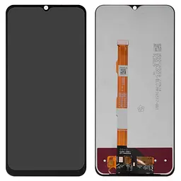 Дисплей для Vivo Y01, Y11s, Y12a, Y12s, Y15a, Y15c, Y15s, Y20, Y20 2021, Y20i, Y20s, чорний, без рамки