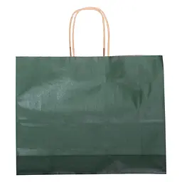 Подарунковий пакет Yiwu  31х12х25 см крафтовий 12 штук зелений HP-10359-2GR