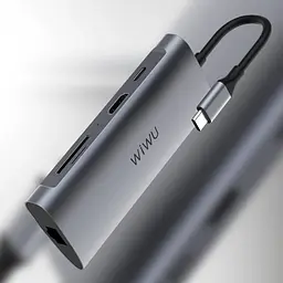 Перехідник HUB WIWU Alpha 831HRT Grey - мініатюра 4